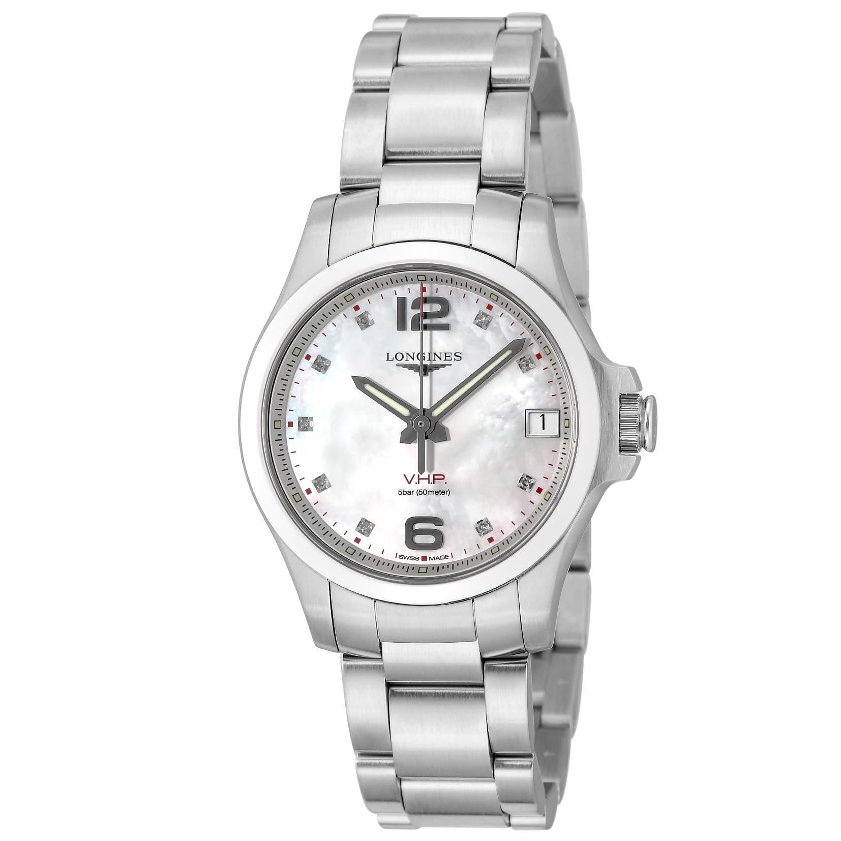 

Casual watch Conquest P Ladies silver [Longines] V. H. L3.319.4.87.6 [item]