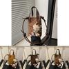 Street Trendy Style Medium Soft Square Bag For Women In Brown And Patterns Leopard