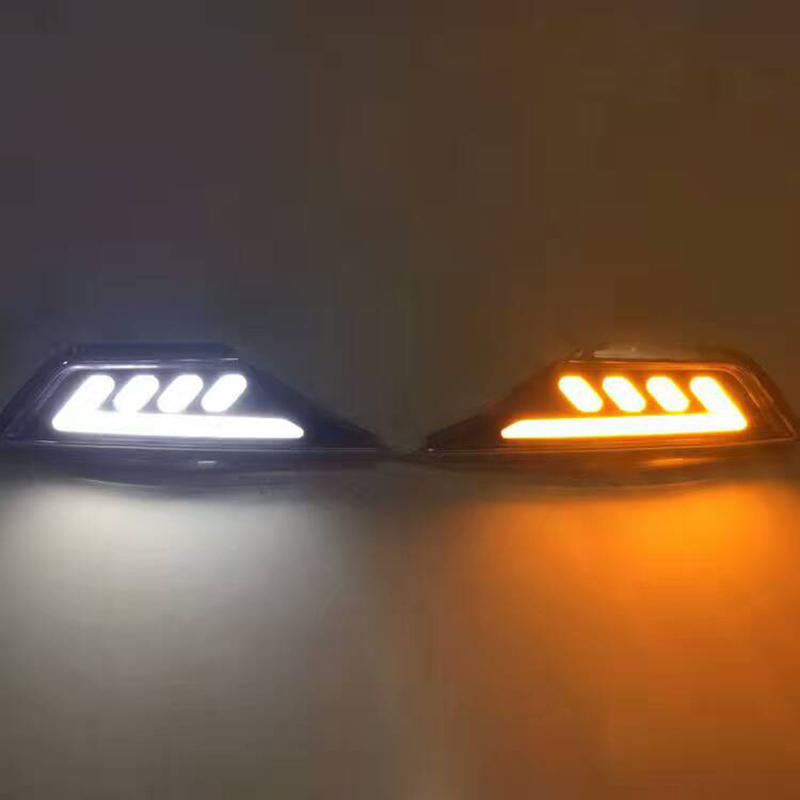 2Pcs LED Side Marker Lights Turn Signal Lamp Daytime Running Light DRL For HONDA CIVIC 2016 2017 2018