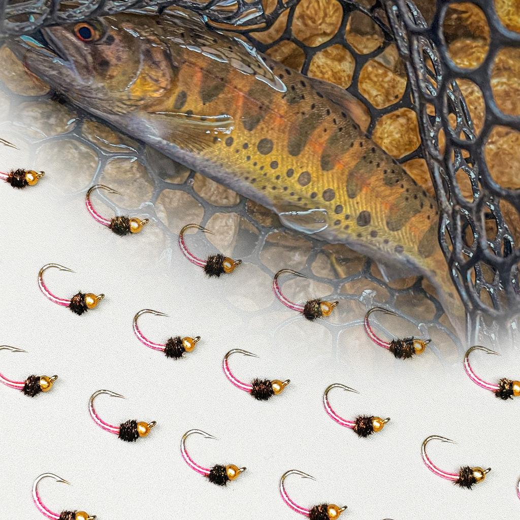 18Pcs-2 Boxs Bundle Fly Fishing Flies 2 different styles Wet Flies Bait for Flishing Trout/carp Artificial Lure Accessories (with Flies Box)