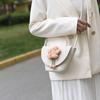 A Small Fresh Style Women's Shoulder Bag Flower Doll Decorated Coin Purse Mobile Phone Bag Woven To Make Young Ladies Love