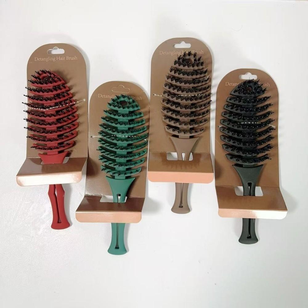 Matte Hollow Out Hair Brush Gentle Detangling Hair Comb Portable Massage Comb for Hair Combing