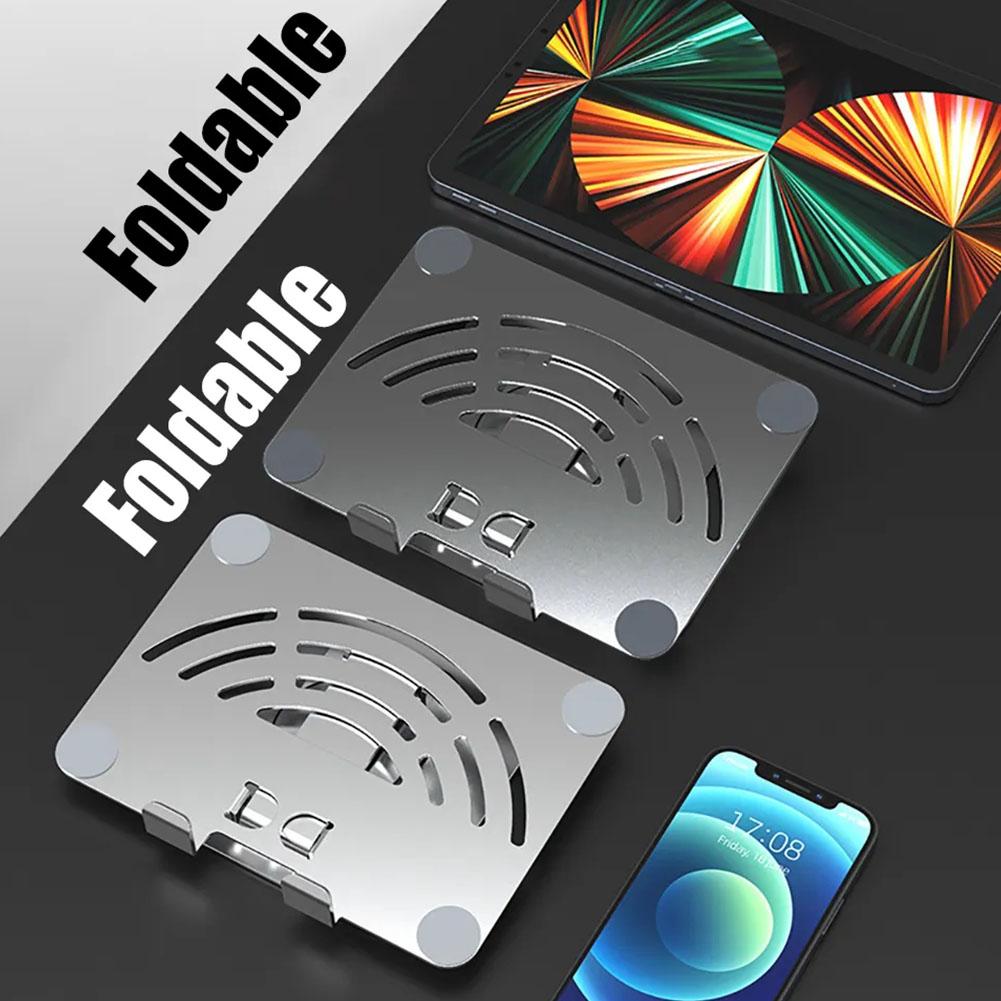 Suport telefon mobil multifuncțional din aliaj de aluminiu, suport pliabil pentru tabletă, suport pentru tabletă desktop M5I4