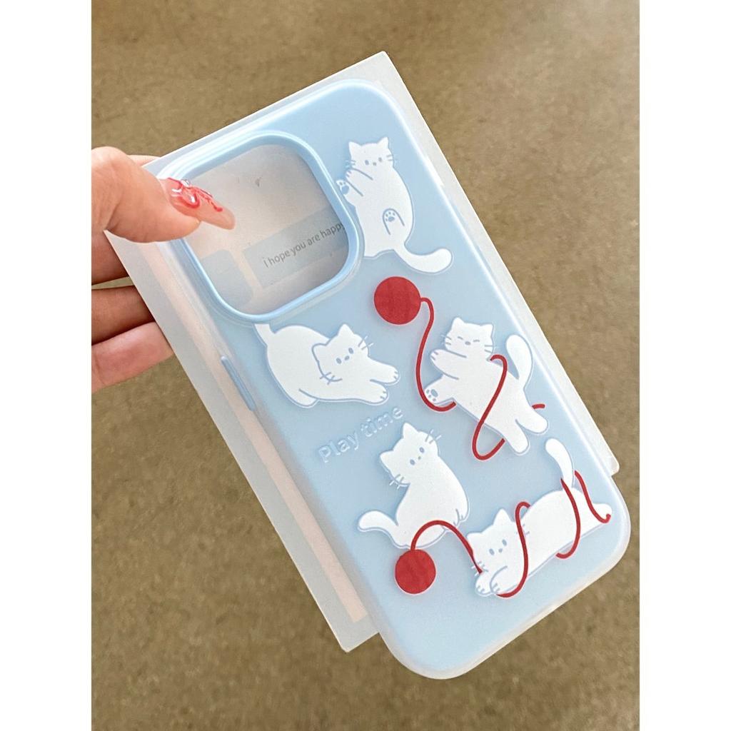 Woolly Cat for Phone16promax for Apple 14pro Will Not Hit The Shell Mobile Phone Case 15 New Two-in-one