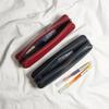 PU Leather Pencil Case Small Portable Makeup Brush Storage Bag Students Large Capacity Stationery Box School Supplies
