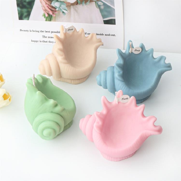 Conch Shaped Candle Mold for DIY Candle Soap Plasters Chocolate Home Decor