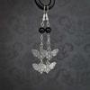 New Punk Gothic Silver Color Death Moth Tassel Pendant Dangle Earrings for Women Halloween Dark Academy Magic Ghost Jewelry Gift
