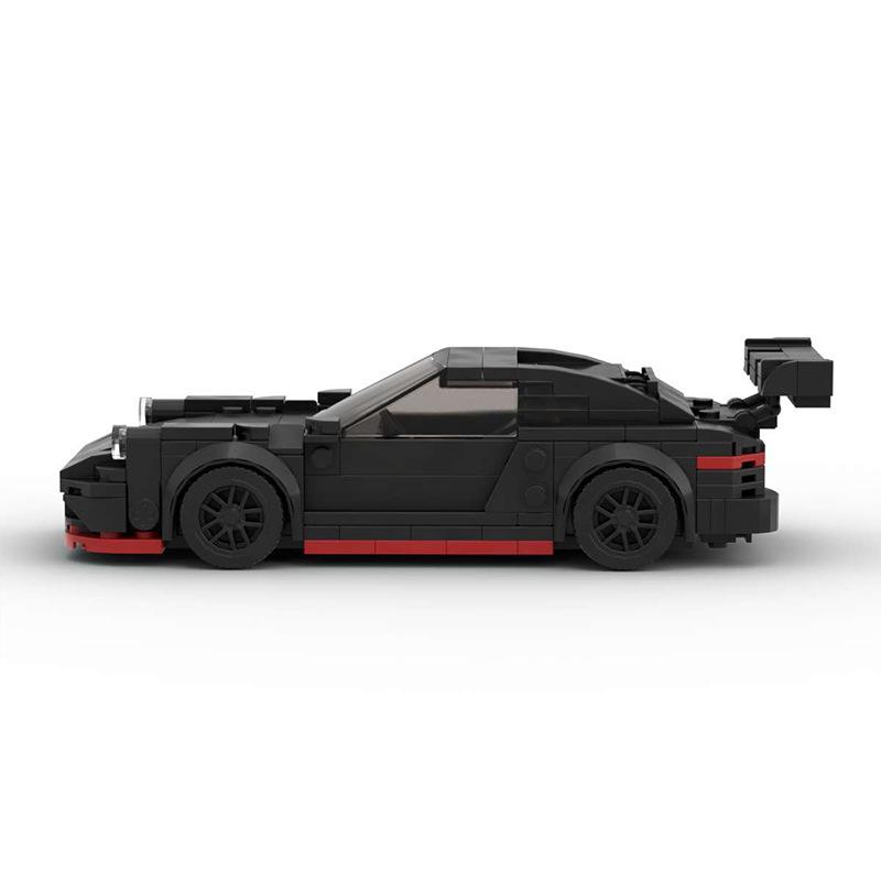 Lego-Compatible Porsche 911 Mini Model Car - Classic Creative Desktop Ornament