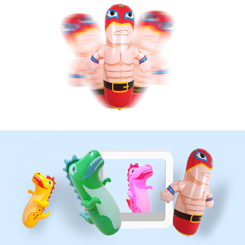 Large Inflatable Wobble Toy Stress Relief Interactive Doll For Kids And Adults