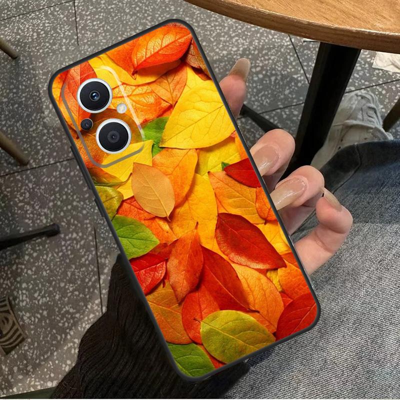Colorful Leaves For OPPO Reno 10 11 12 13 14 Pro 7 8 Lite 8T 11F 12F 13F 14F OPPO Find X8 X9 X5 X6 Pro Case
