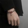 2024 Retro Red Black Zircon Star Bracelets For Women Men Trendy Punk Crystal Chain Bangle Unisex Jewelry Halloween Accessories
