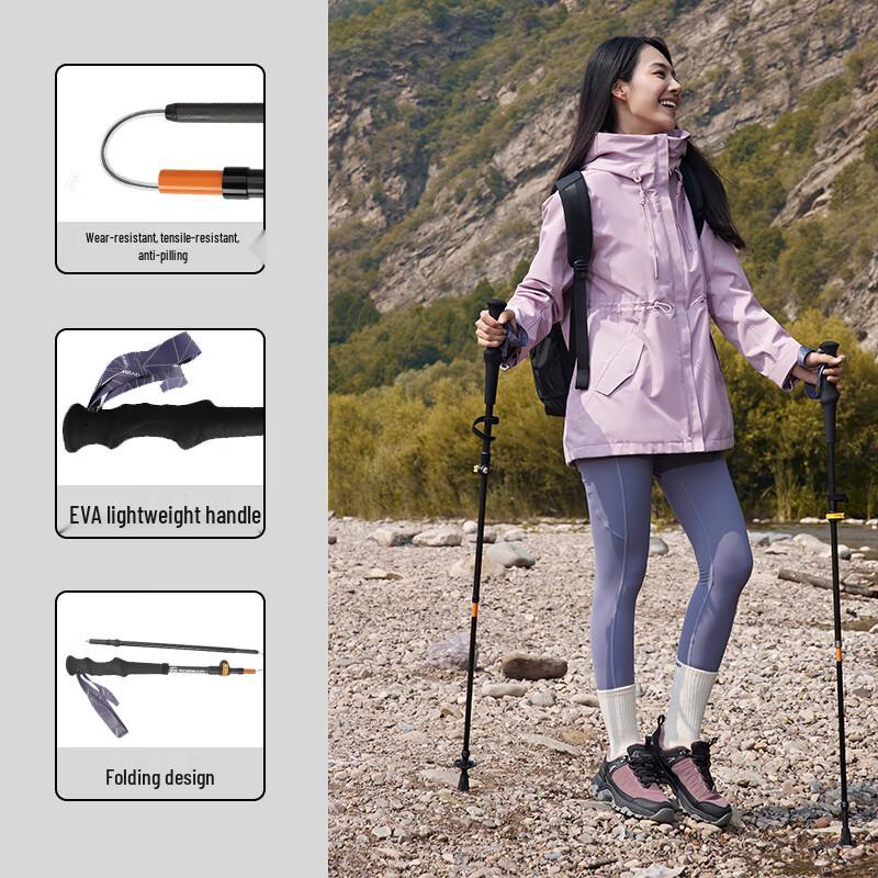 Toread Ultralight Carbon Fiber Folding Trekking Poles
