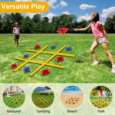 Toss Game för barn och vuxna Bärbart Yard Game Set med Bean Bags Outdoor Camping Beach Lawn Game Enkelt att installera och bära hållbara remmar för familjen skoj