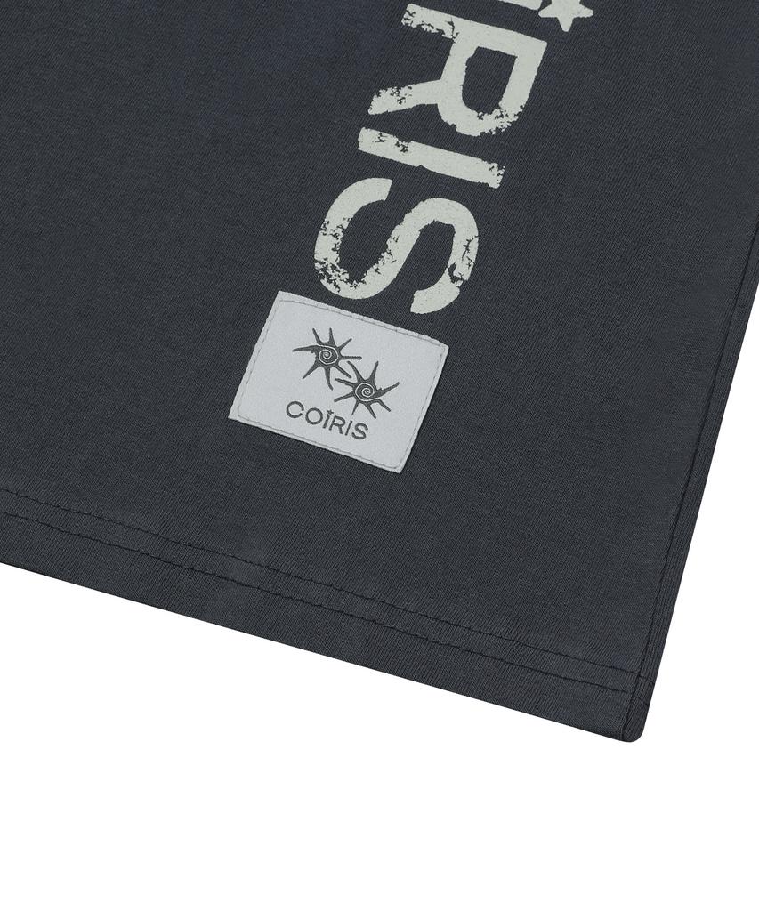 Koiliseu Side Crack Lettering Short Sleeve T-Shirt