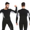 Men's Quick-Dry Compression T-Shirt, Short & Long Sleeve, Breathable Elastic Fit, Perfect for Basketball & Fitness.