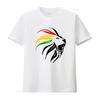 Stylish Rasta Lion T Shirt with Vibrant Rastafari Colours for Reggae Jamaica Lovers Vintage Washed Homme Versatile Breathable