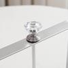 Desktop Tissue Holder Wrought Iron Crystal Ball Tissue Box Ornaments Restaurant Square Base Tissue Organizer for Room