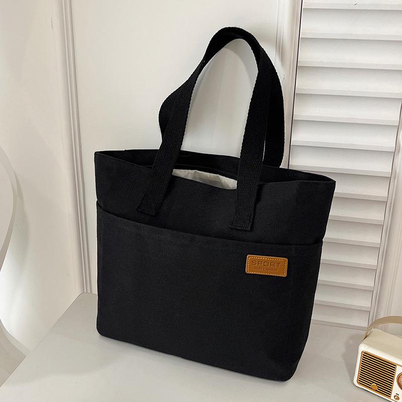 Japanese Style Large Capacity Canvas Tote Bag for Students