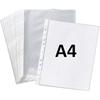 True-Ally 50 Pcs 100 Micron Transparent Document Sleeves, Leaf Sheet Clear Certificates/Waterproof Sheet Protectors 11 H
