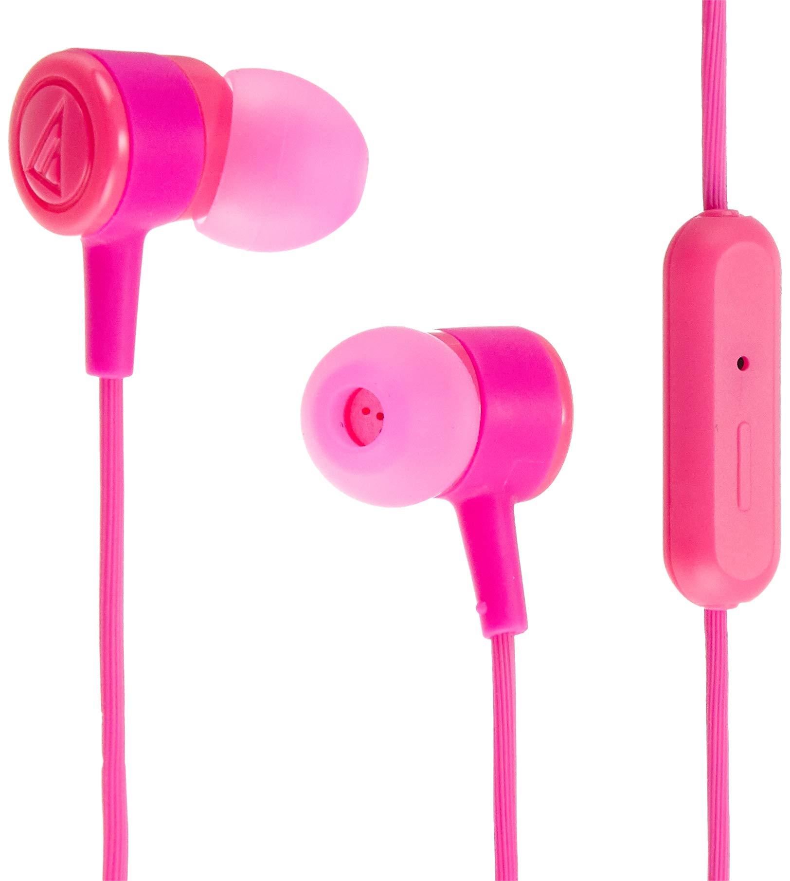 

Наушники-вкладыши audio-technica для смартфонов с пультом управлениямикрофоном, розовые ATH-CKL220iS PK