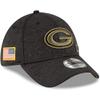 New Era 39Thirty Casquette Salut Pour Service - Vert Bay Packers - M/L