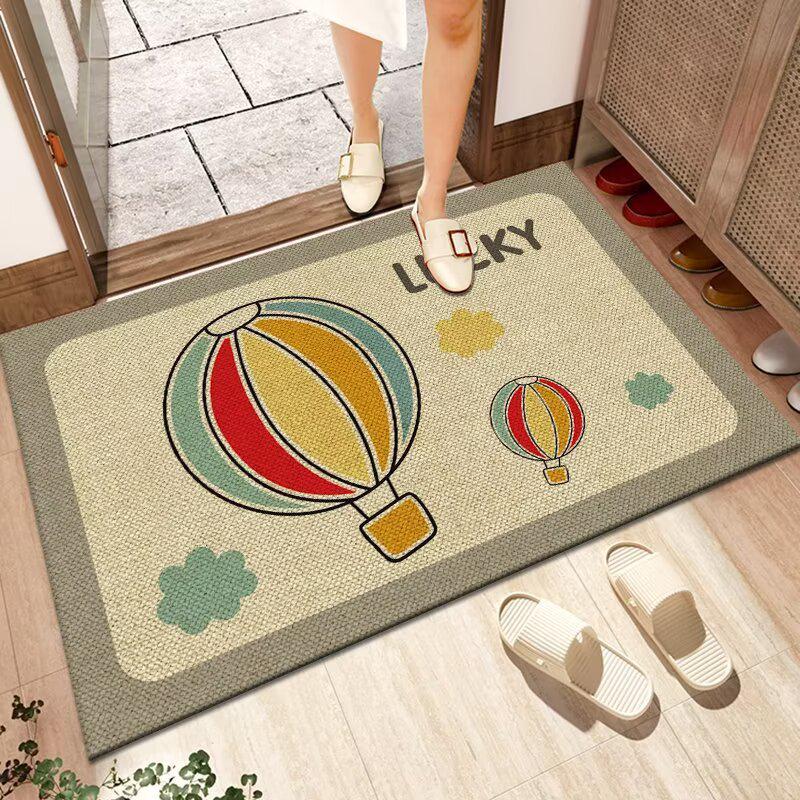 Dirt-Resistant Non-Slip Washable Linen Bathroom Doormat