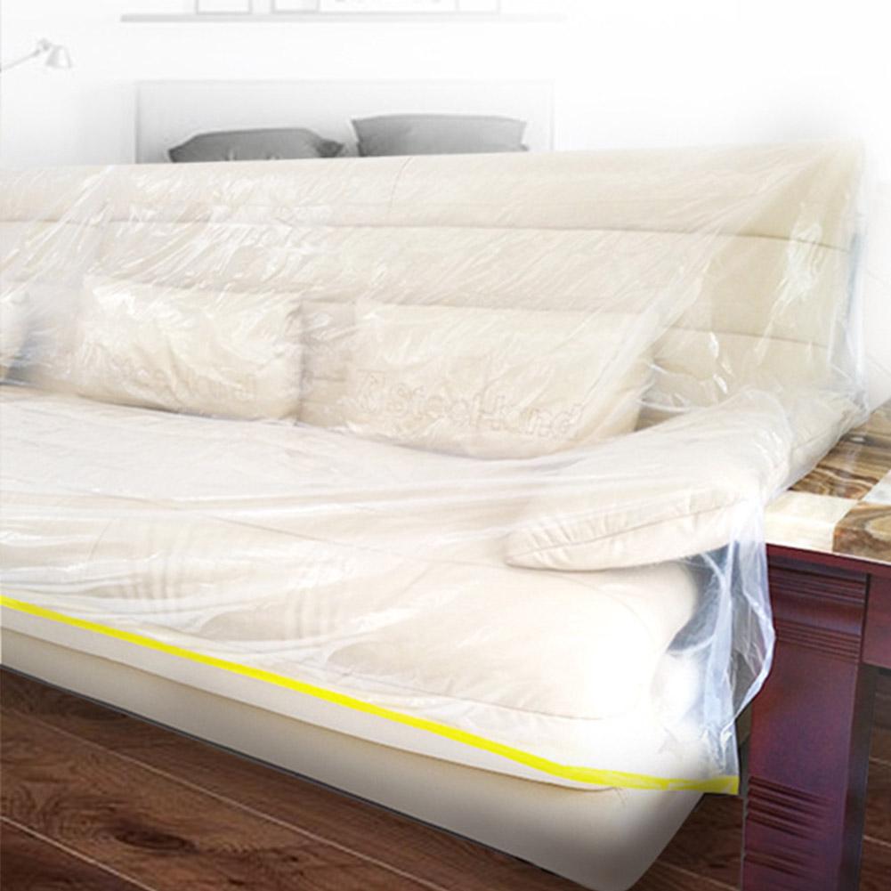 Car Cover, 2.74x3.66m Transparent Dust Proof or for Vehicle Furniture, with HDPE Material for Travel Picnic