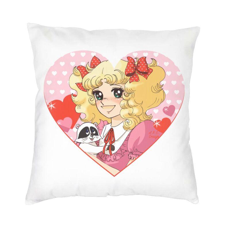 

Nordic Style Girls Comics Animation Candy Candy Cushion Cover x Velvet Throw Pillow Case for Sofa Pillowcase Home Decorative 30cmx30cm
