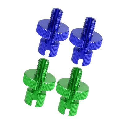 ACROPIX Blue Midori M8 Clutch Brake Cable Line with Adjustment Bolt Slots - Pack of 4