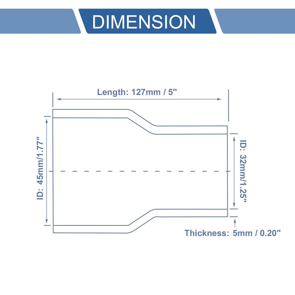 X AUTOHAUX Different Diameter Silicone Hose, Silicone Tube, Intercooler, Oil