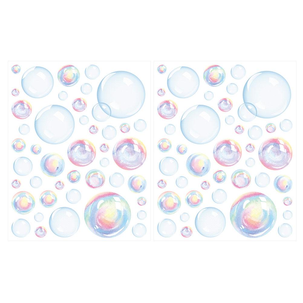 

Colorful Bubbles Ocean Theme Wall Stickers Home Decor Bathroom Decals Bedroom Living Room Nursery Removable Self Adhesive Wall 28X22X0.01CM