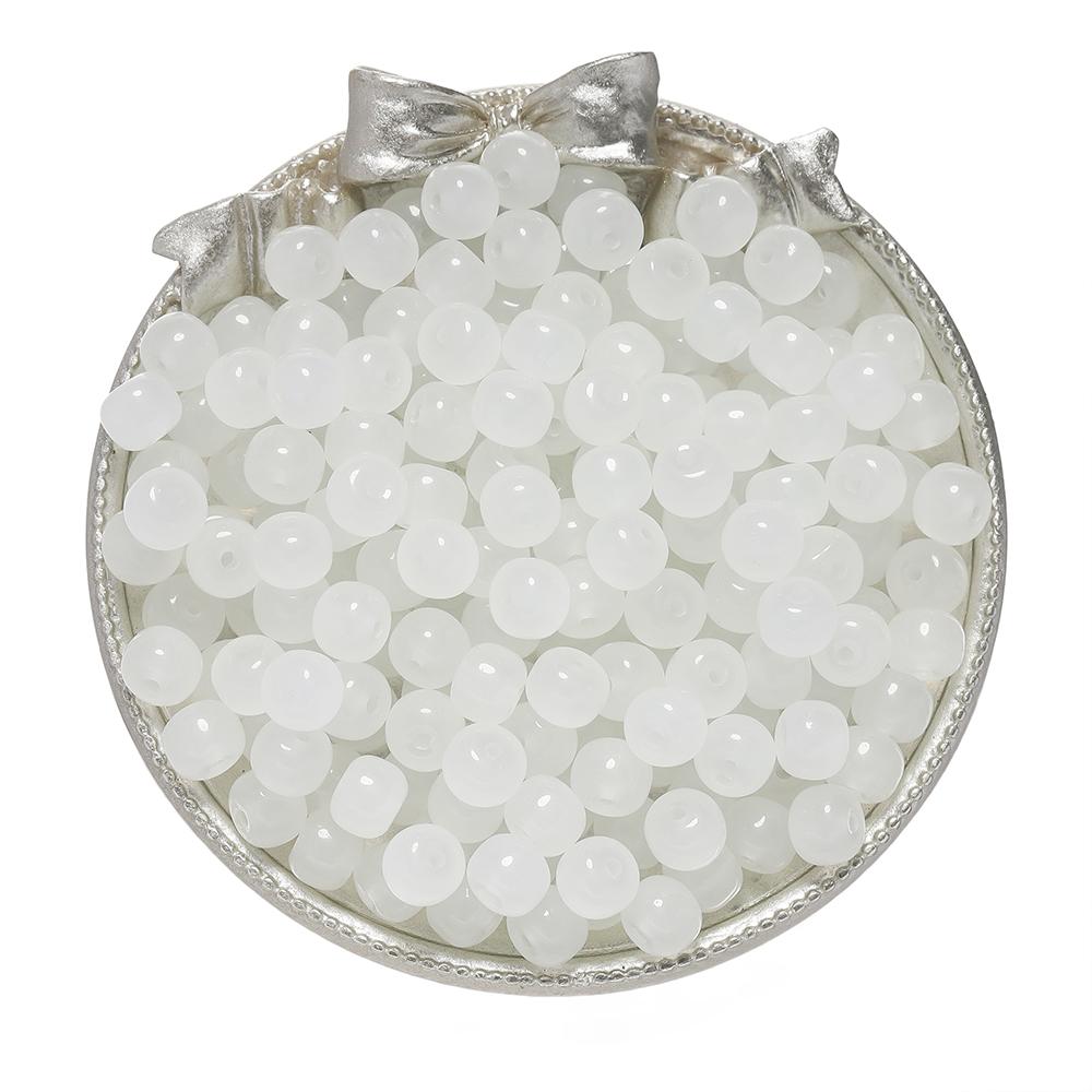 

20-50pcs/lot Jelly Flat Round glass Beads Bracelet Spacer Beads For DIY Handmade Charm Jewelry Making Findings Wholesale 20Pcs білий