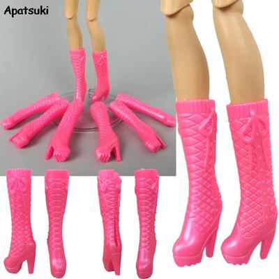 5pair/lots Mixed Color High Heels Shoes For Barbie Doll Shoes for 1/6 BJD Dolls Accessories Girls Play DIY Toys