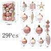 20/29Pcs Christmas Decorations Santa Claus Snowflake Christmas Xmas Tree Pendant Ornament for Home Decor New Year 2026 Accessory