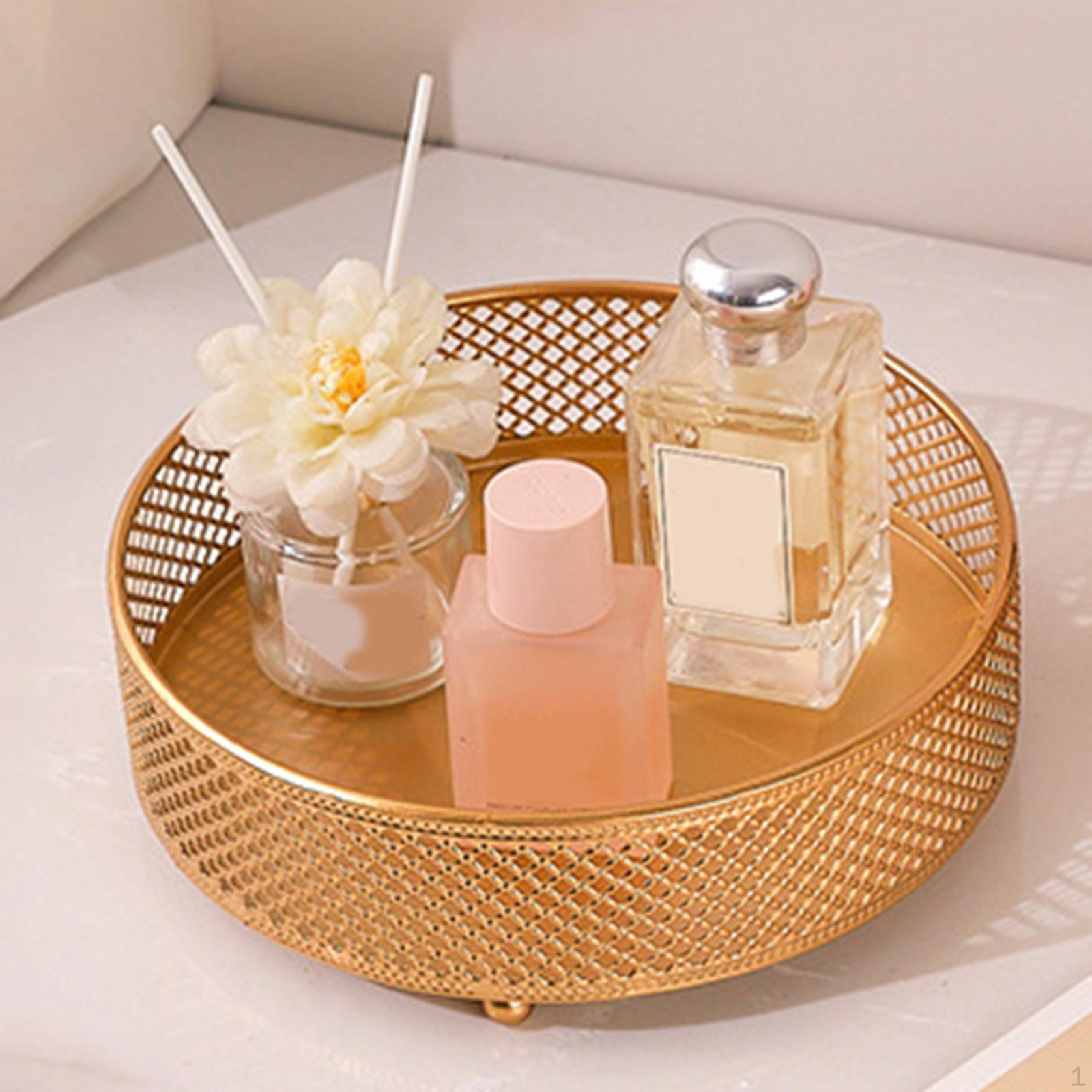 

Поднос для косметического макияжа, Органайзер для безделушек для ювелирных изделий, Декоративный туалетный столик для одевания