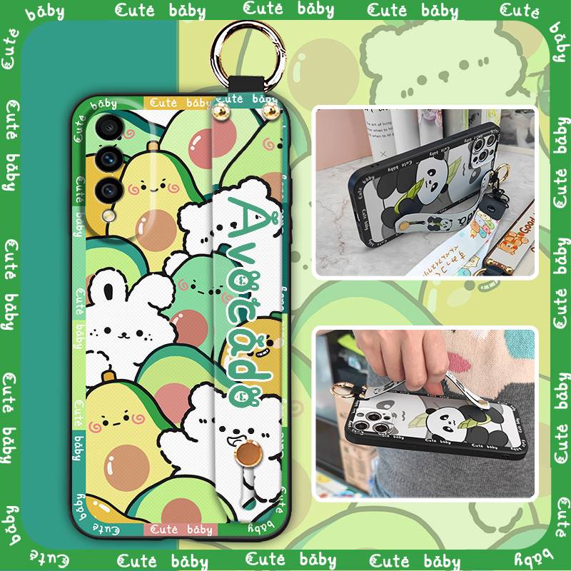 Durable Waterproof Phone Case For Wiko T50 Cartoon Wrist Strap Shockproof Fashion Design Soft case Protective Anti-knock