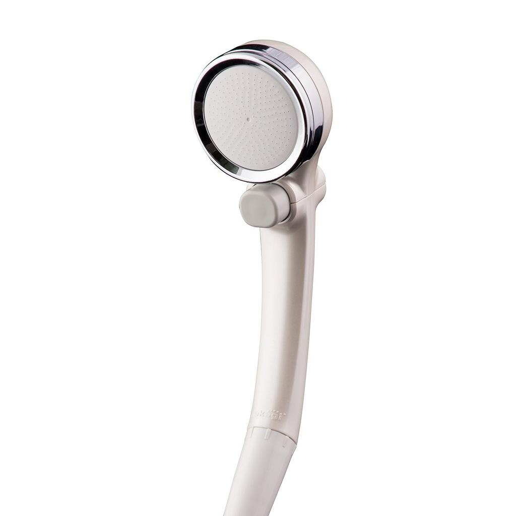 Takagi Shower Head, More Comfortable Shower Pita, Pearl White, Water-Saving, Bubble Shower, No Tools Required, Easy Installation, JSB101BPW