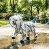 Removable Tail Cover Dog Rain Cloak Cartoon Dinosaur Pattern Pet Waterproof Cloak Rainy Day