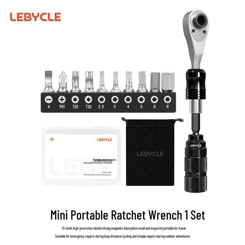 

LEBYCLE Mini Portable Ratchet Wrench Bike Repair Kit