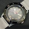 VINTAGE TITUS HAND-WINDING SWISS MENS TURNABLE BEZEL BLACK DIAL WATCH A700254-5 R202-a700254
