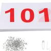 100 Pack Lightweight Numbered Race Bibs for Sports, Reliable Athletes,