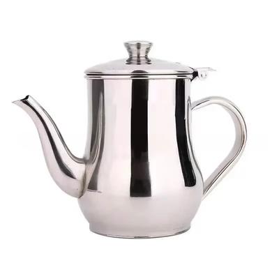 Bule de Chá de Aço Inoxidável com Filtro Pote de Óleo de Cozinha Recipiente para Tempero Líquido Suporte para Café Chaleira para Cozinhar