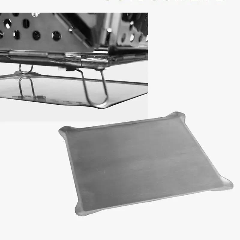 Portable Wood Stove Stainless Steel Mini Folding Barbecue Grill Portable Wood Stoves Burner Charcoal BBQ Grill Camping Accessory