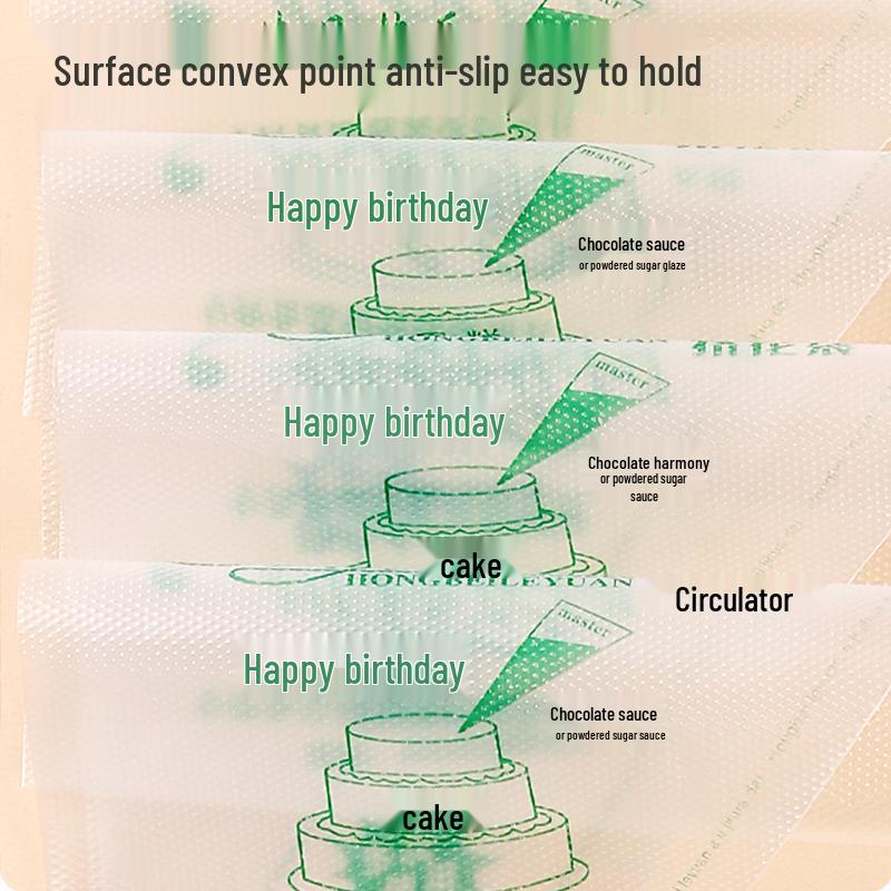 500-Piece Set of Thick Disposable Piping Bags for Cake Decorating and Cookie Icing