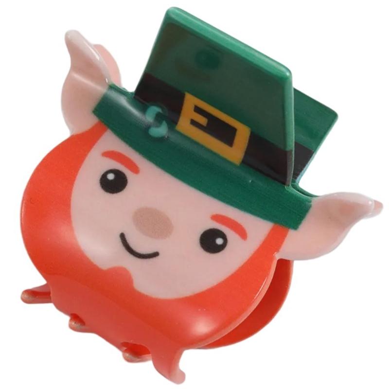 StPatricks Shamrock Hair Claw Clip Funny Claw Clip Hair Banana Barrettes NonSlip Girl Hair Clip PonytailClamp for Women