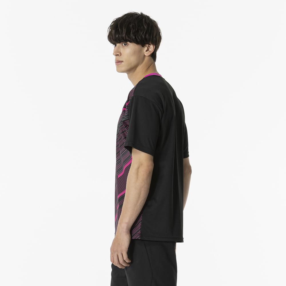 Game Short Dynamotion Officially Approved by the Japan Badminton Size 62JAB029 Tennis/Badminton Shirt, Sleeve, Moisture-Wicking, Quick-Drying, Fit,
