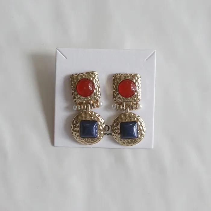_JJ17 Antique Point Drop Bold Earrings