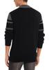 TACVASEN Winter Golf Knit Warm Long High Plus Size L Men's Wear, Black, Half-Zip Sweater, Loungewear, Sleeve, Neck, Sizes, Cotton, Black,