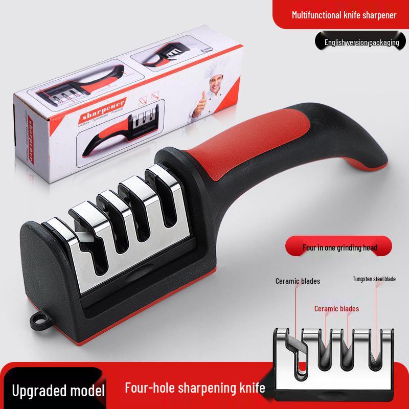 

Многофункциональная бытовая точилка для ножей - Трехступенчатый быстрый керамический инструмент для ножей Янцзян