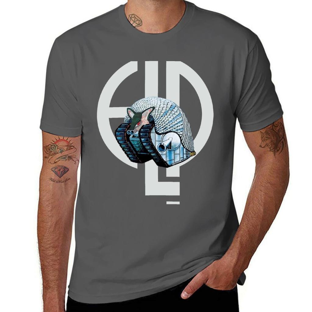 Emerson Lake Palmer Tarkus Tshirt Art Pattern Printed Casual Top Tshirt